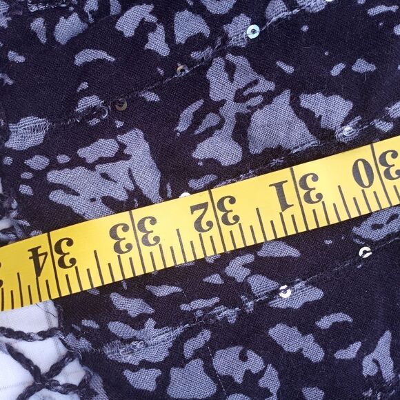 Cejon ColorBlock Gray Black Metalic Dots Fringe Rayon Women's Scarf 17"×34" - Picture 8 of 8